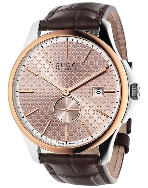 gucci mens watch rose gold